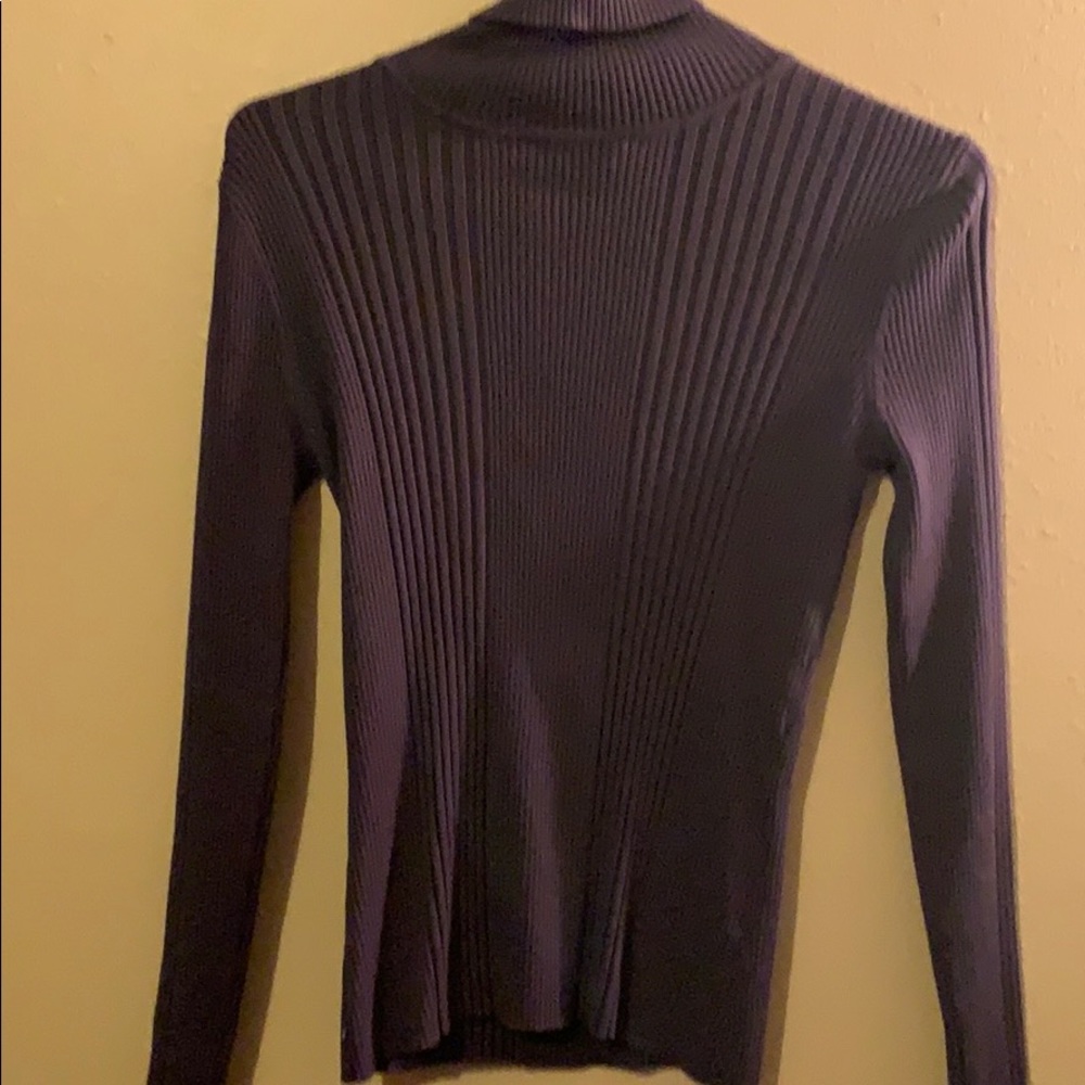 Purple turtleneck